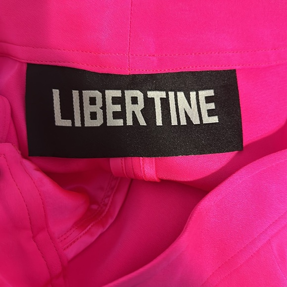 Libertine ‘OVERSATURATED SILKS’ PINK TIE BLOUSE and PANTS - Picture 13 of 16